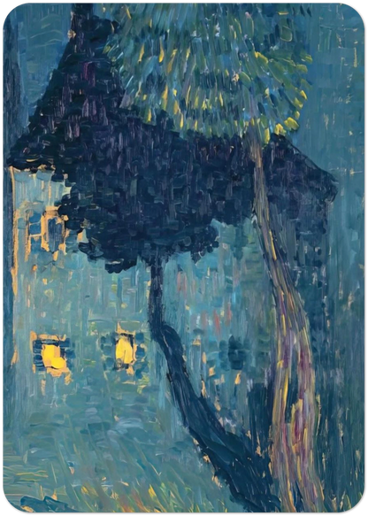 COTTAGE IN THE WOODS 1903 By Alexej von Jawlensky Pack of 10 Post Cards | Alexej von Jawlensky Post Cards | A6 (10.5 x 14.8 cm) - 4.1 x 5.8 inches