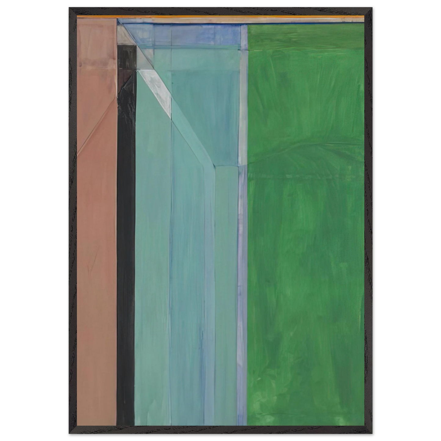 Ocean Park 30 - Richard Diebenkorn 70x100 cm / 28x40 inches Framed Art Print – Black Wooden Frame
