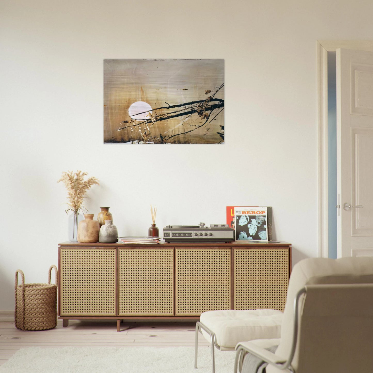 FULL MOON 1980 - Andrew Wyeth Brushed Aluminum Print - 70x100 cm / 28x40 inches | Andrew Wyeth Aluminum Print | Andrew Wyeth Prints