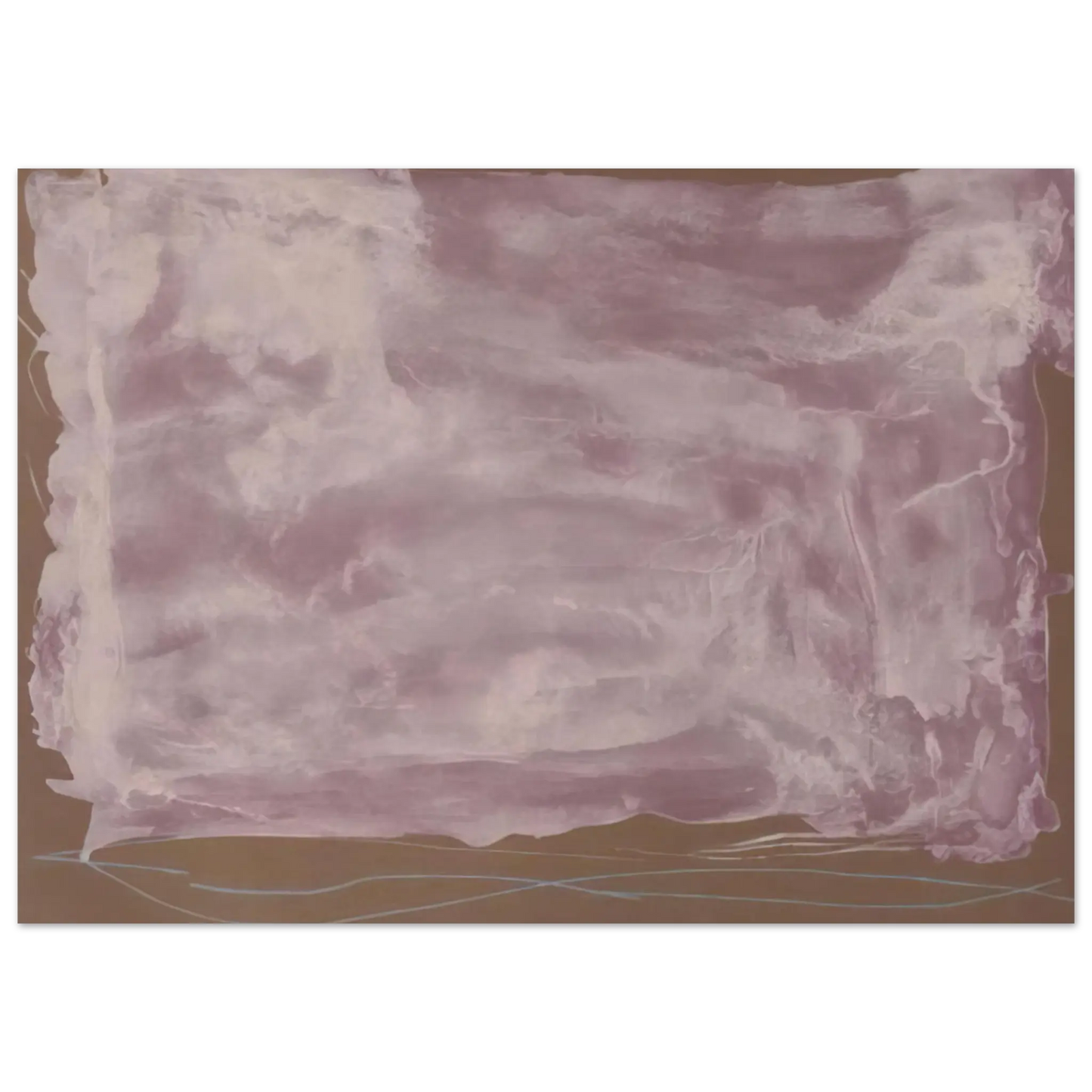Helen Frankenthaler - Soho Dreams - 1987 Wall art - 30x45 cm / 12x18 Inches - Premium Wooden Framed Poster With Fine Art Paper - White frame