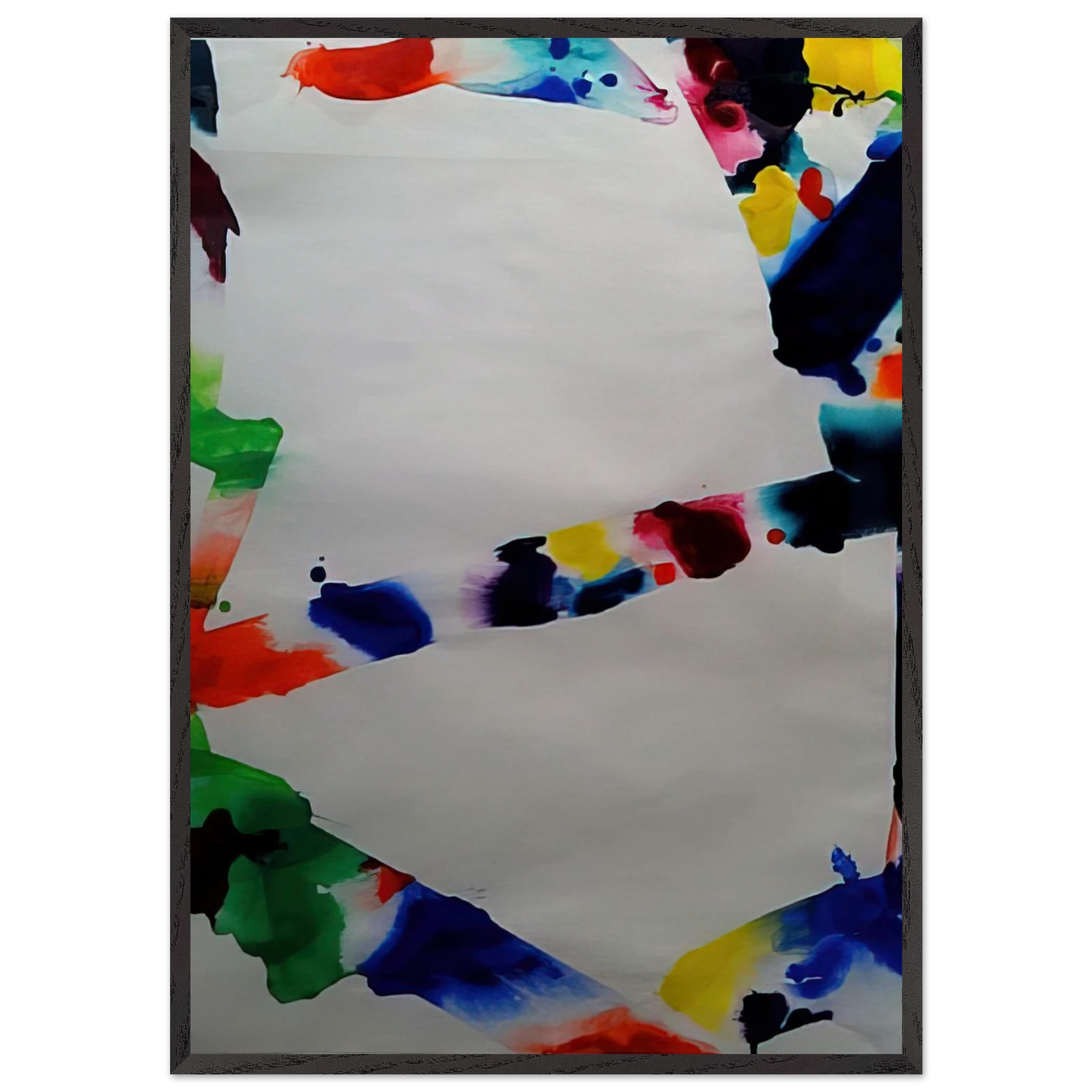 Untitled  Tokyo  - Sam Francis 70x100 cm / 28x40 inches Framed Art Print – Black Wooden Frame