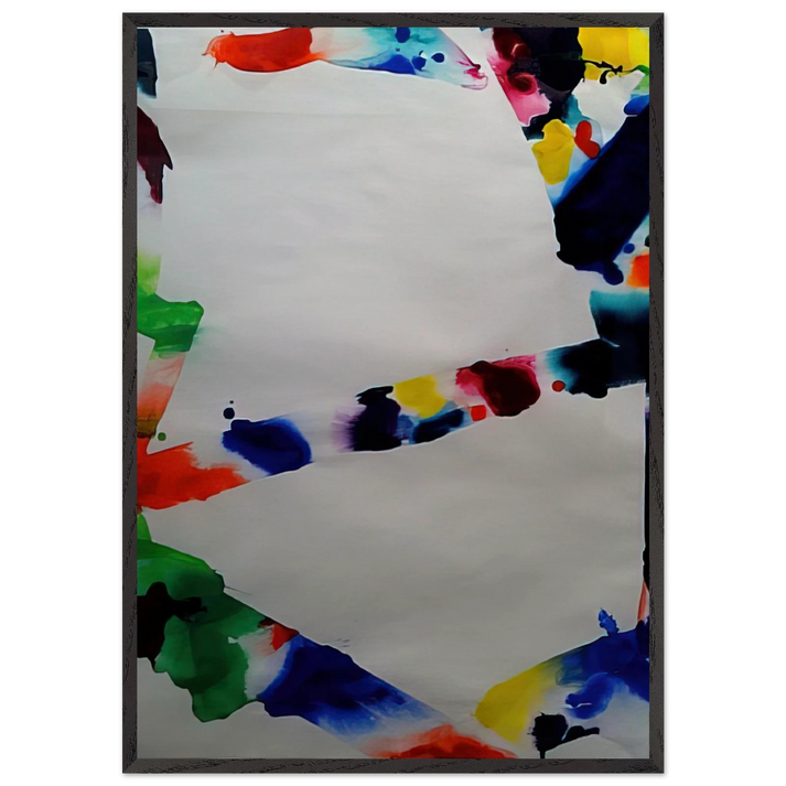 Untitled  Tokyo  - Sam Francis 70x100 cm / 28x40 inches Framed Art Print – Black Wooden Frame