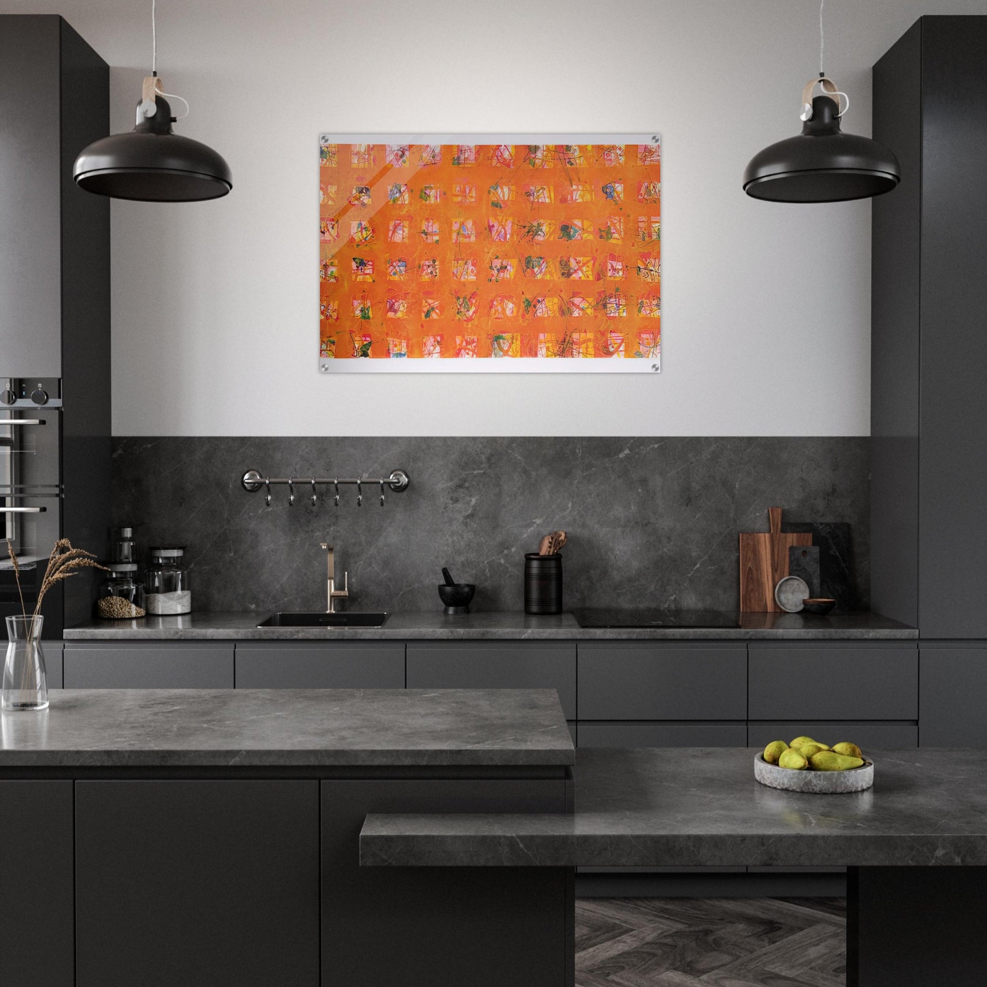Pioggia d'Oro  Golden Rain  - Sam Francis Acrylic Print - 70x100 cm / 28x40″ inches