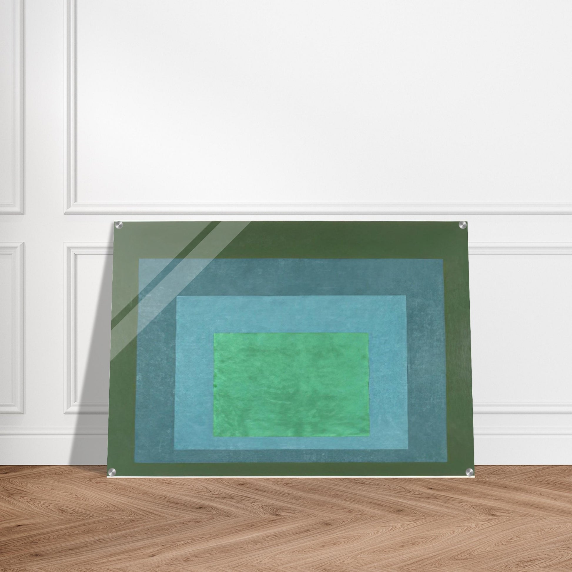STUDY FOR HOMAGE TO THE SQUARE TERRASSED FOLIAGE 1960 - Josef Albers Acrylic Print - 70x100 cm / 28x40″ inches