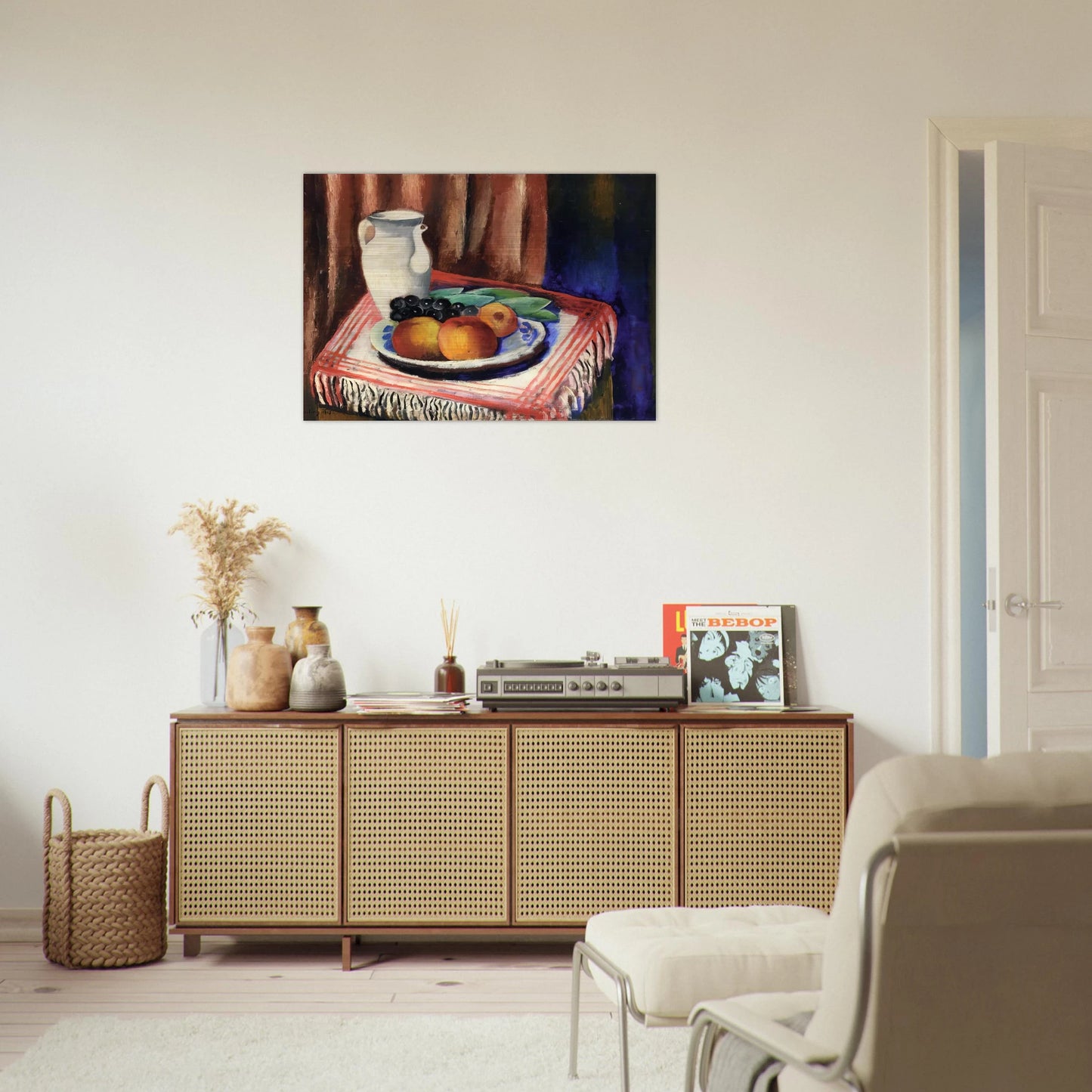 STILL LIFE WITH LEMONS 1917 - Moise Kisling Brushed Aluminum Print - 70x100 cm / 28x40 inches | Moise Kisling Aluminum Print | Moise Kisling Prints