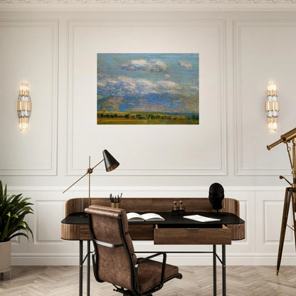 Mountain Home, Idaho - Childe Hassam Brushed Aluminum Print - 70x100 cm / 28x40 inches | Childe Hassam Aluminum Print | Childe Hassam Prints