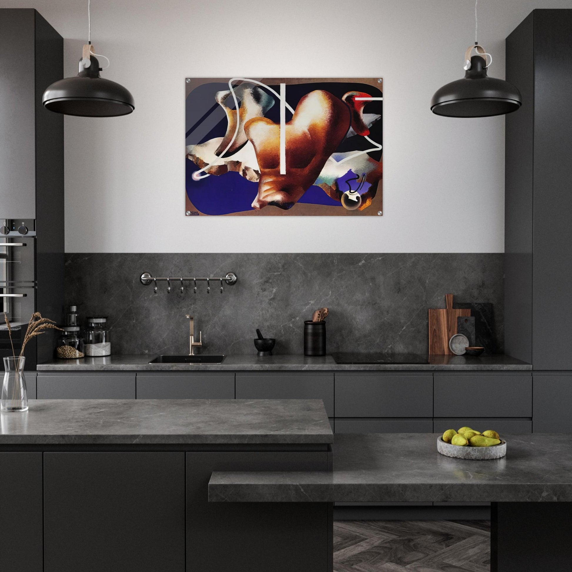 SUPERAMENTO TERRESTRE 1932 - Enrico Prampolini Acrylic Print - 70x100 cm / 28x40″ inches