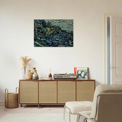 ST MARY S BLACK RIVER IS BLUE GEORGIA 1964 - Ivan Albright Brushed Aluminum Print - 70x100 cm / 28x40 inches | Ivan Albright Aluminum Print | Ivan Albright Prints