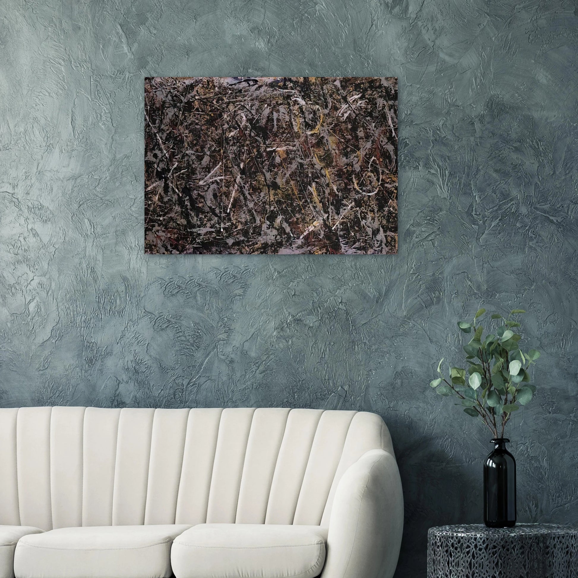 ALCHEMY 1947 - Jackson Pollock Brushed Aluminum Print - 70x100 cm / 28x40 inches | Jackson Pollock Aluminum Print | Jackson Pollock Prints