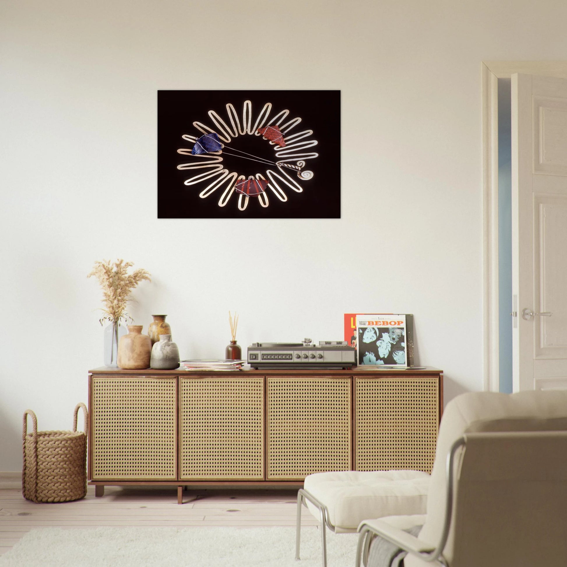 BROOCH 1938 - Alexander Calder Brushed Aluminum Print - 70x100 cm / 28x40 inches | Alexander Calder Aluminum Print | Alexander Calder Prints