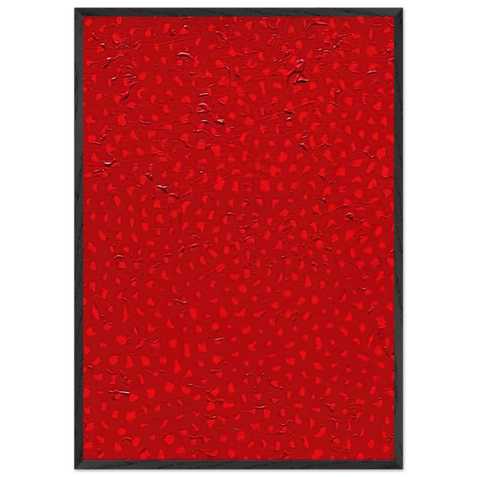 INFINITY NET 1998 - Yayoi Kusama 70x100 cm / 28x40 inches Framed Art Print – Black Wooden Frame