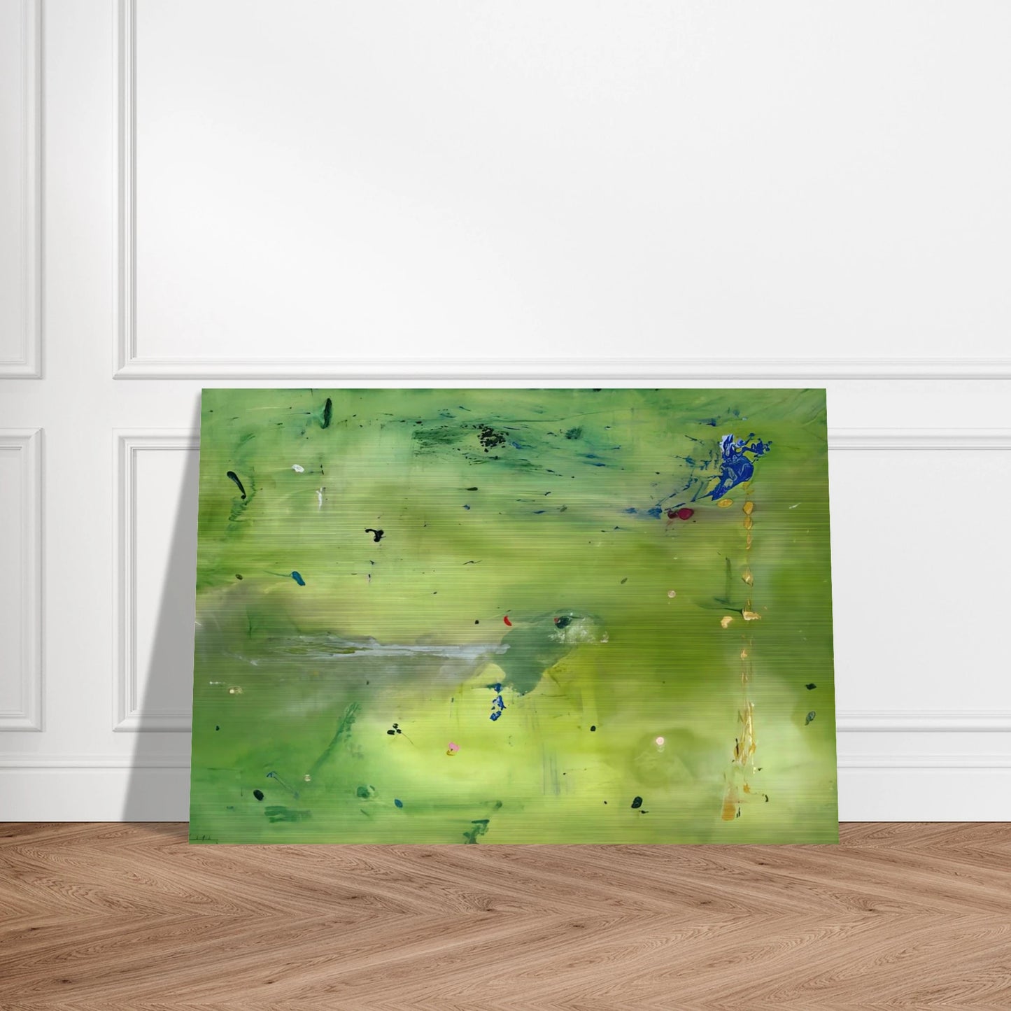 A Green Thought in a Green Shade - 1981 - Helen Frankenthaler Brushed Aluminum Print - 70x100 cm / 28x40 inches | Helen Frankenthaler Aluminum Print | Helen Frankenthaler Prints