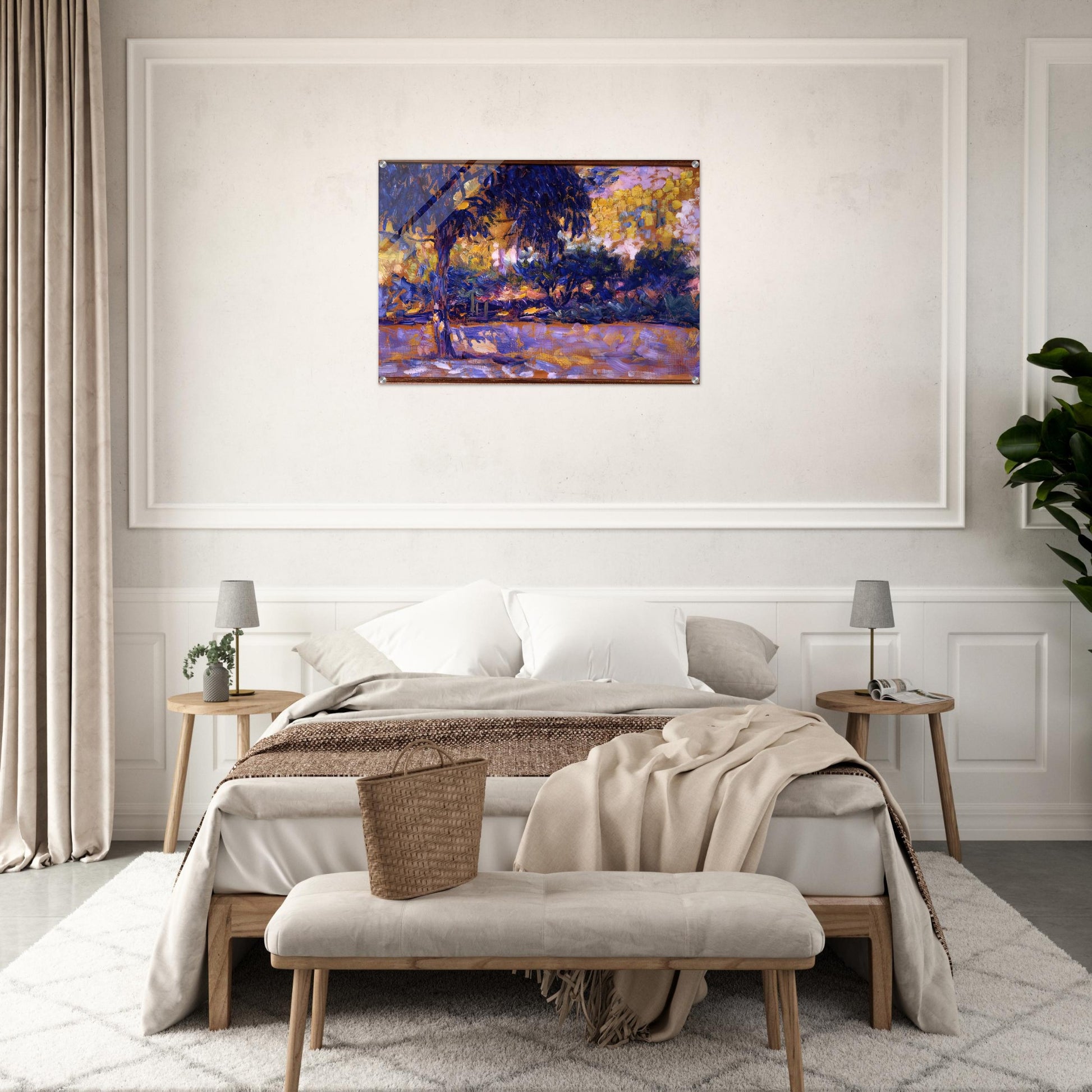LANDSCAPE WITH EUCALYPTUS TREES AND RIVER TREES IN FRONT OF A RIVER 1908 - Henri Matisse Acrylic Print - 70x100 cm / 28x40″ inches