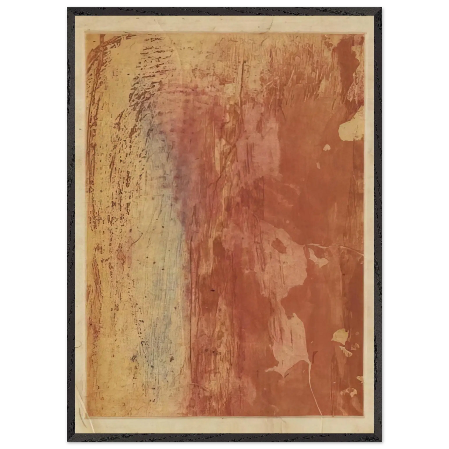 Helen Frankenthaler - Ganymede - 1978 Wall art - 15x20 cm / 6x8 Inches - Premium Wooden Framed Poster With Fine Art Paper - Wood frame