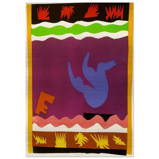 THE TOBOGGAN 1943 - Henri Matisse Brushed Aluminum Print - 70x100 cm / 28x40 inches | Henri Matisse Aluminum Print | Henri Matisse Prints