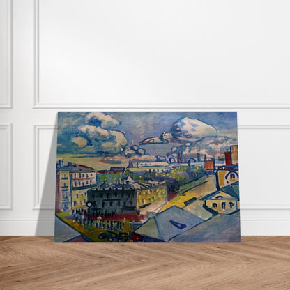 MOSCOW ZUBOVSKAYA SQUARE STUDY 1916 - Wassily Kandinsky Brushed Aluminum Print - 70x100 cm / 28x40 inches | Wassily Kandinsky Aluminum Print | Wassily Kandinsky Prints