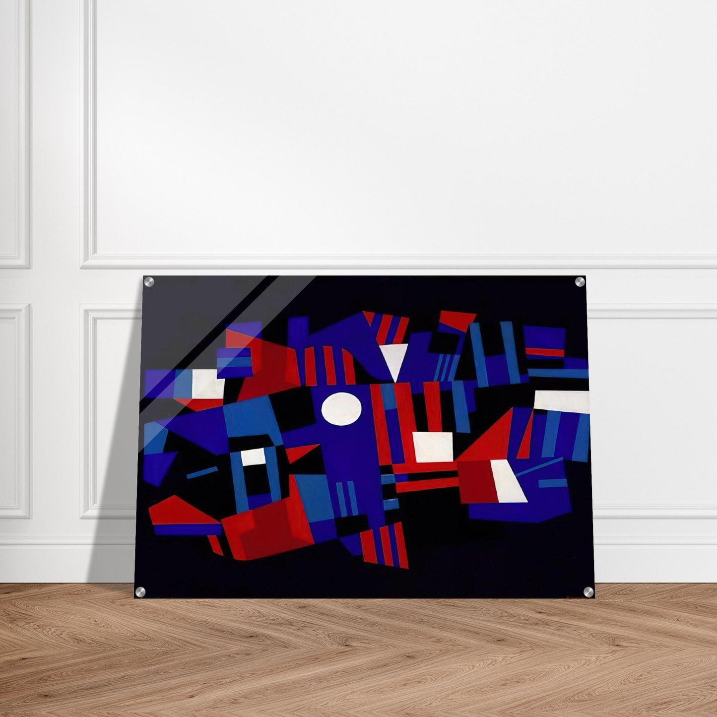 Red and Blue Composition - 1941 - Ad Reinhardt Acrylic Print - 70x100 cm / 28x40″ inches