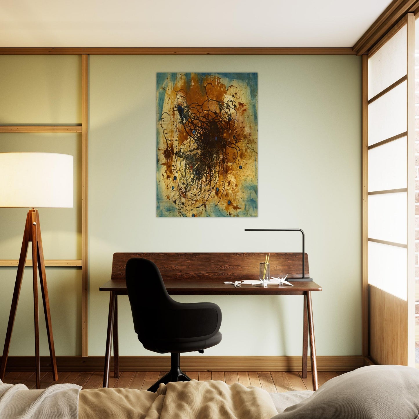 It's All Over - The City - 1947 - Wols Brushed Aluminum Print - 70x100 cm / 28x40 inches | Wols Aluminum Print | Wols Prints