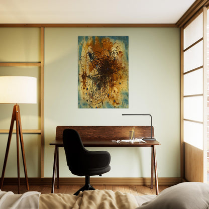 It's All Over - The City - 1947 - Wols Brushed Aluminum Print - 70x100 cm / 28x40 inches | Wols Aluminum Print | Wols Prints