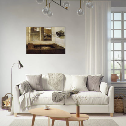 SPRING FED - Andrew Wyeth Brushed Aluminum Print - 70x100 cm / 28x40 inches | Andrew Wyeth Aluminum Print | Andrew Wyeth Prints