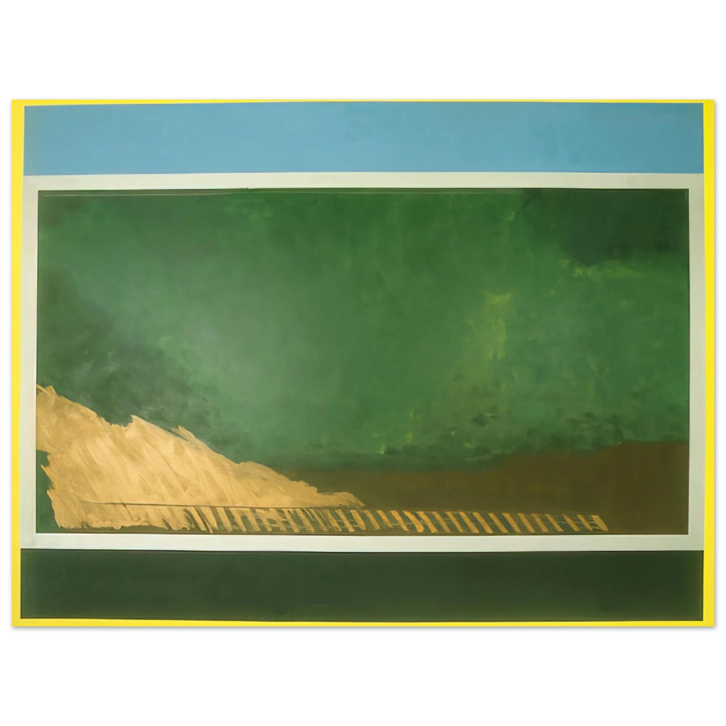 Ronnie Landfield - Heaven and Earth - 1967  75x100 cm / 30x40inches Fine Art Poster