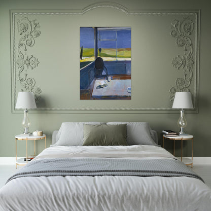 Interior with Book - Richard Diebenkorn Brushed Aluminum Print - 70x100 cm / 28x40 inches | Richard Diebenkorn Aluminum Print | Richard Diebenkorn Prints