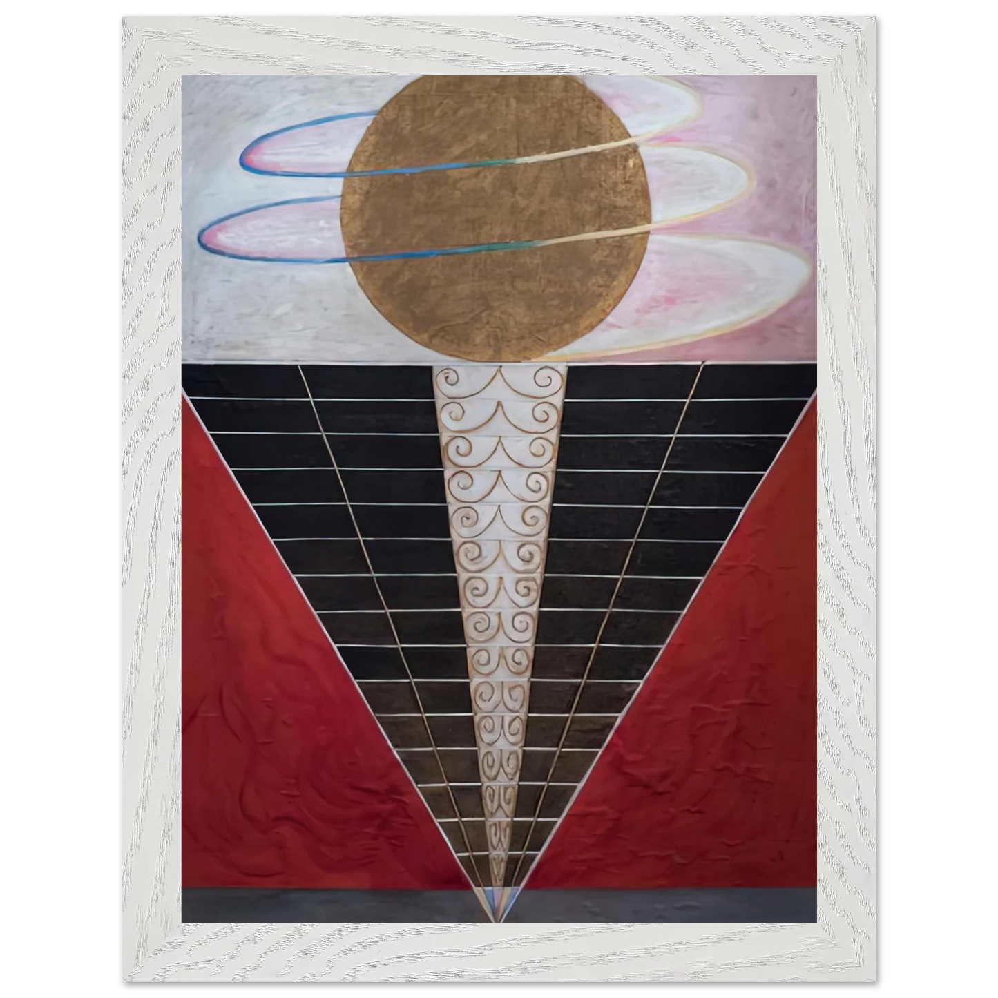 Hilma af Klint - ALTARPIECE NO 2 1915 Wall art - 45x60 cm / 18x24 inches - Premium Wooden Framed Poster With Fine Art Paper-canvas - Black frame
