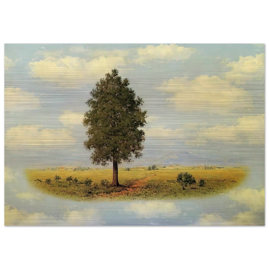 TERRITORY 1957 - Rene Magritte Brushed Aluminum Print - 70x100 cm / 28x40 inches | Rene Magritte Aluminum Print | Rene Magritte Prints