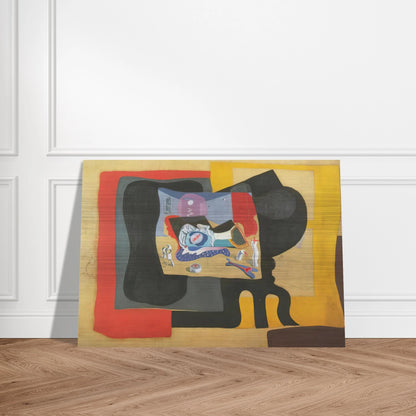 STILL LIFE WITH MOONIGHT - Salvador Dali Brushed Aluminum Print - 70x100 cm / 28x40 inches | Salvador Dali Aluminum Print | Salvador Dali Prints