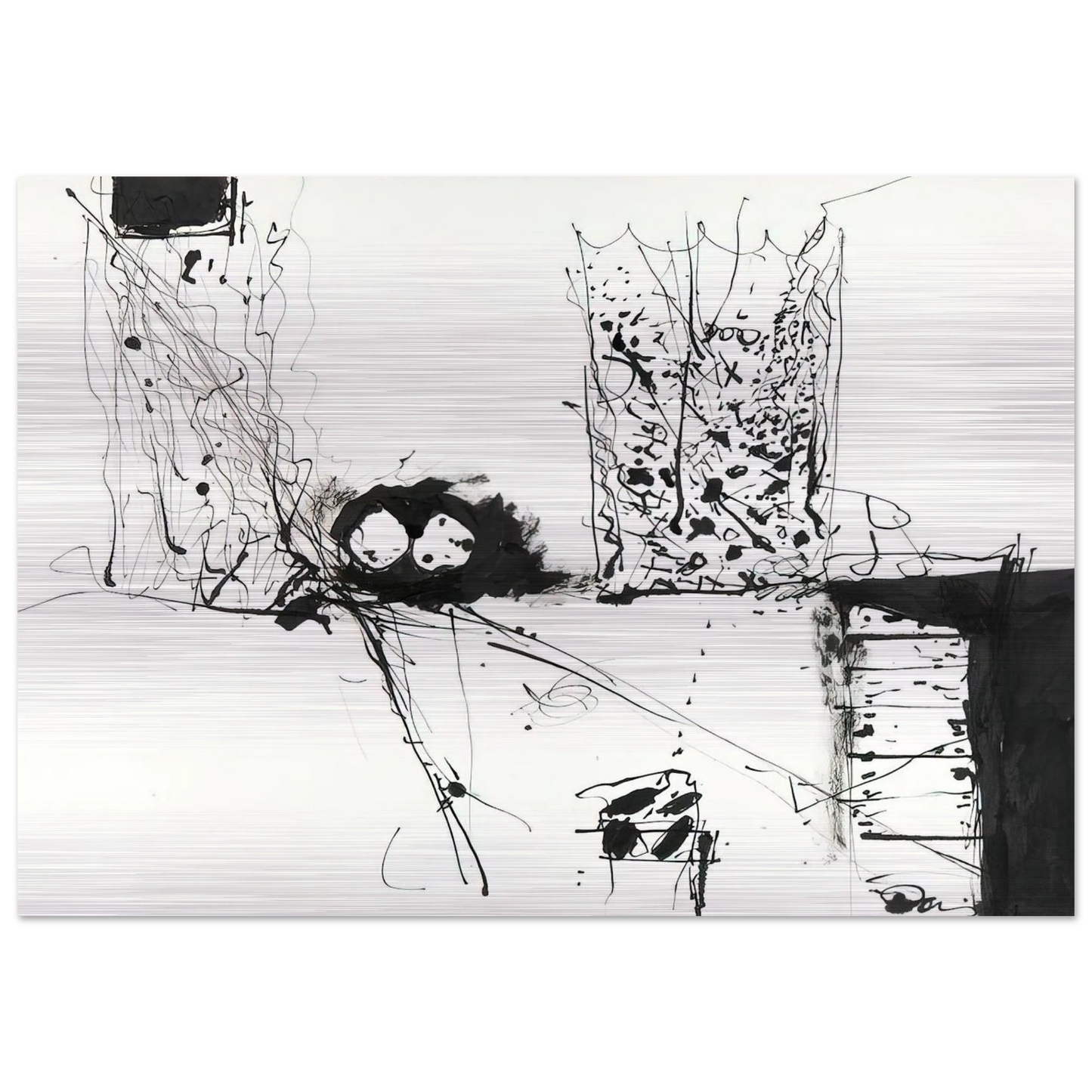 Tree House - 1981 - Gene Davis Brushed Aluminum Print - 70x100 cm / 28x40 inches | Gene Davis Aluminum Print | Gene Davis Prints