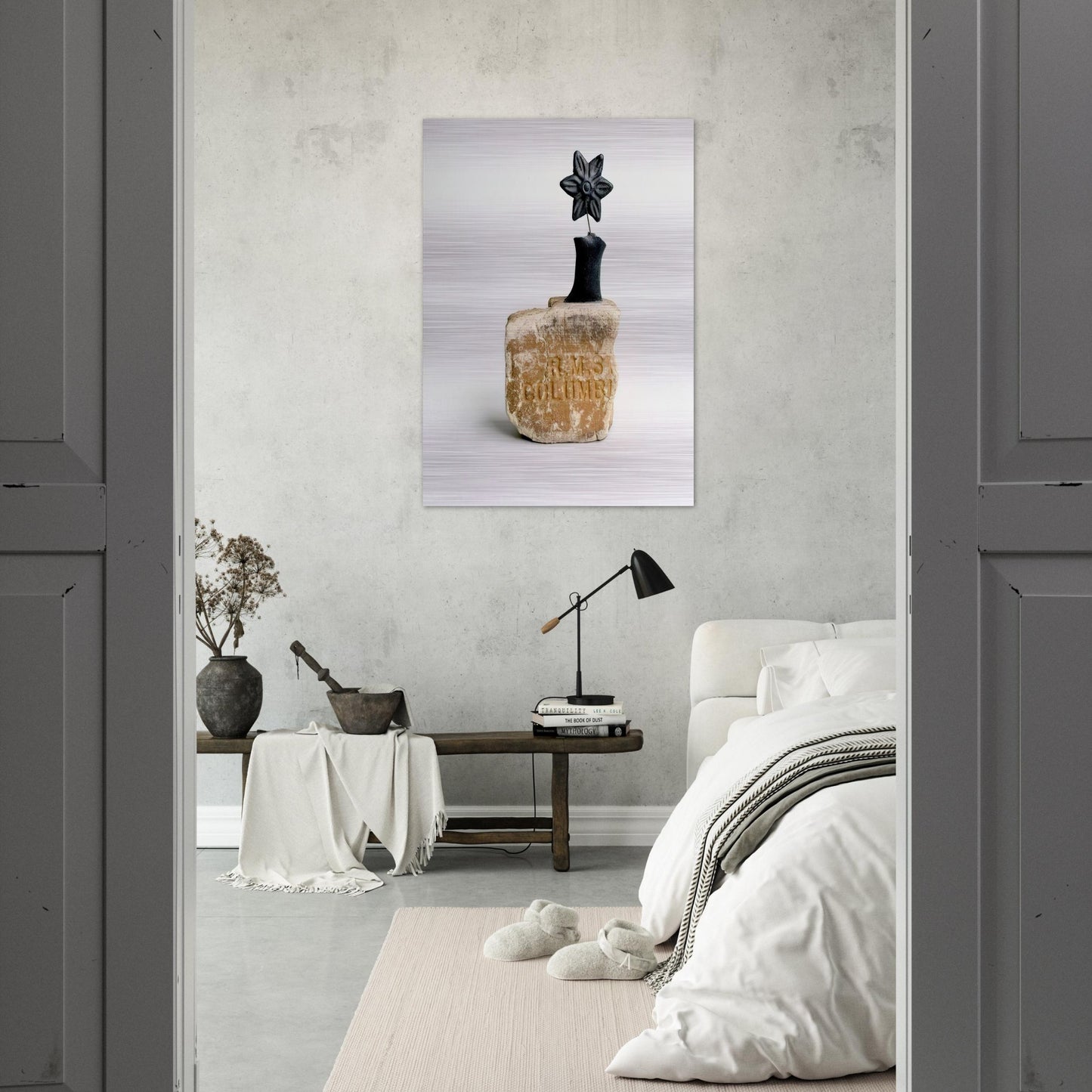 UNTITLED 1995 - Robert Rauschenberg Brushed Aluminum Print - 70x100 cm / 28x40 inches | Robert Rauschenberg Aluminum Print | Robert Rauschenberg Prints