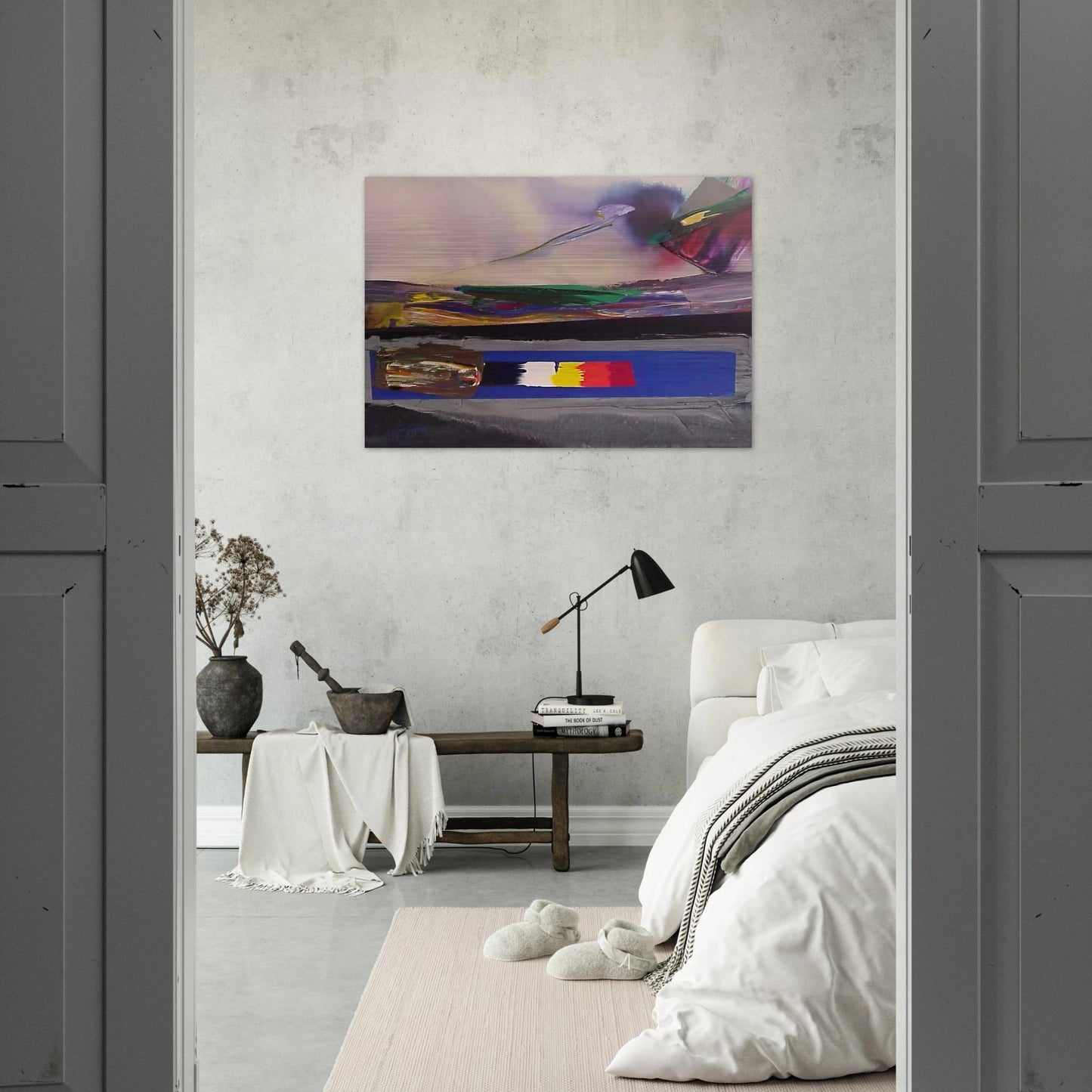 Phenomena Prism Yield - 1986 - Paul Jenkins Brushed Aluminum Print - 70x100 cm / 28x40 inches | Paul Jenkins Aluminum Print | Paul Jenkins Prints