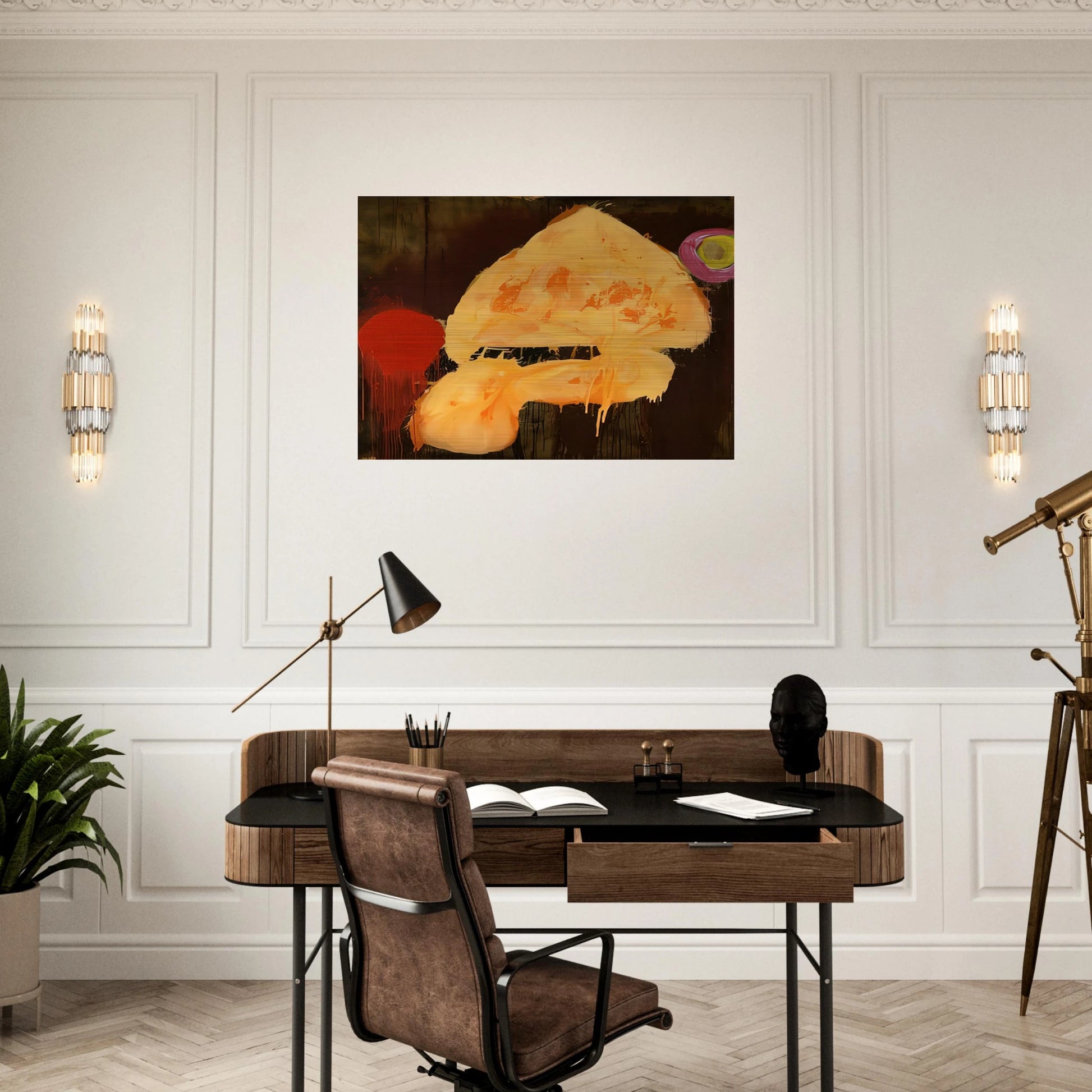 Quas 23.1.86 - 1986 - John Hoyland Brushed Aluminum Print - 70x100 cm / 28x40 inches | John Hoyland Aluminum Print | John Hoyland Prints