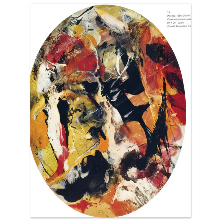 Paul Jenkins - Pawnee - 1958  75x100 cm / 30x40inches Fine Art Poster