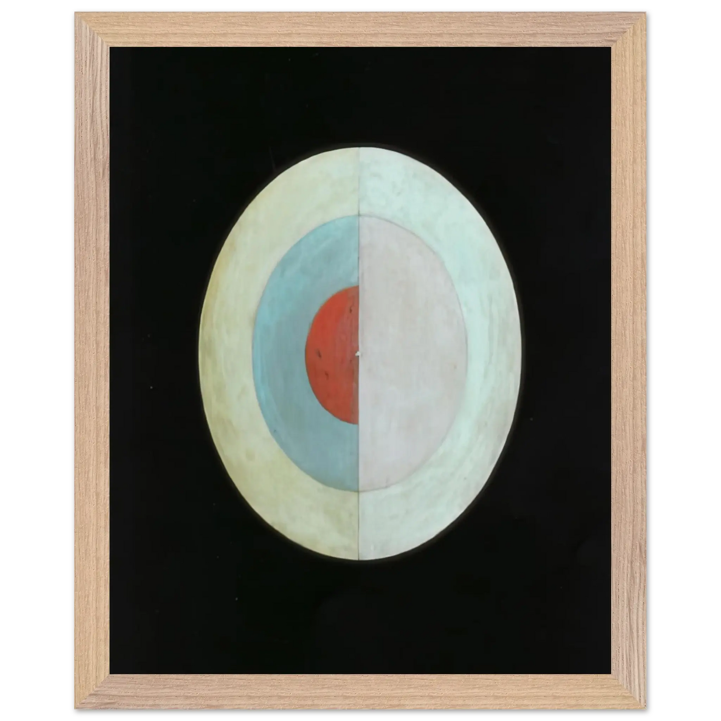 Hilma af Klint - THE SWAN NO 16 1915 Wall art - 50x70 cm / 20x28 Inches - Premium Wooden Framed Poster With Fine Art Paper - White frame
