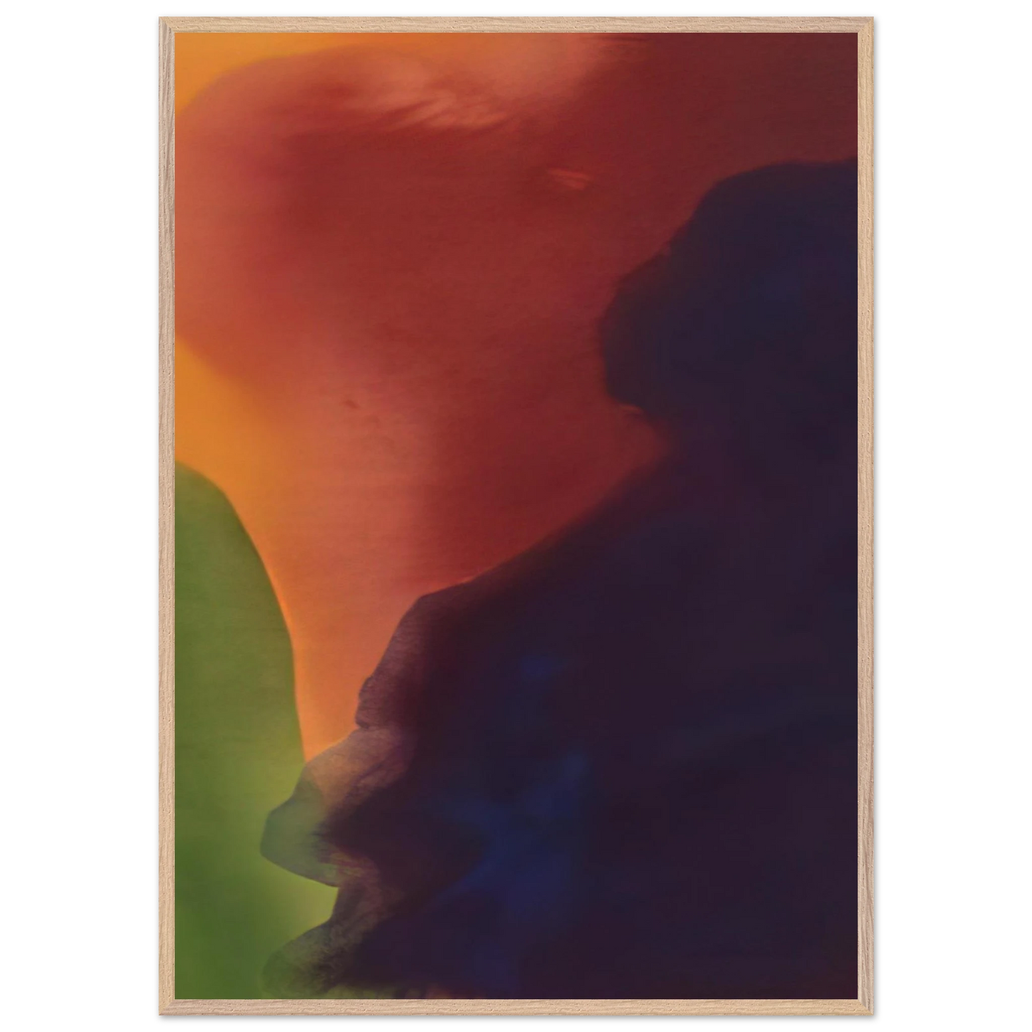 Helen Frankenthaler - Blue Atmosphere III - 1963 Wall art - 25x25 cm / 10x10 inches - Fine Art Poster-canvas - -