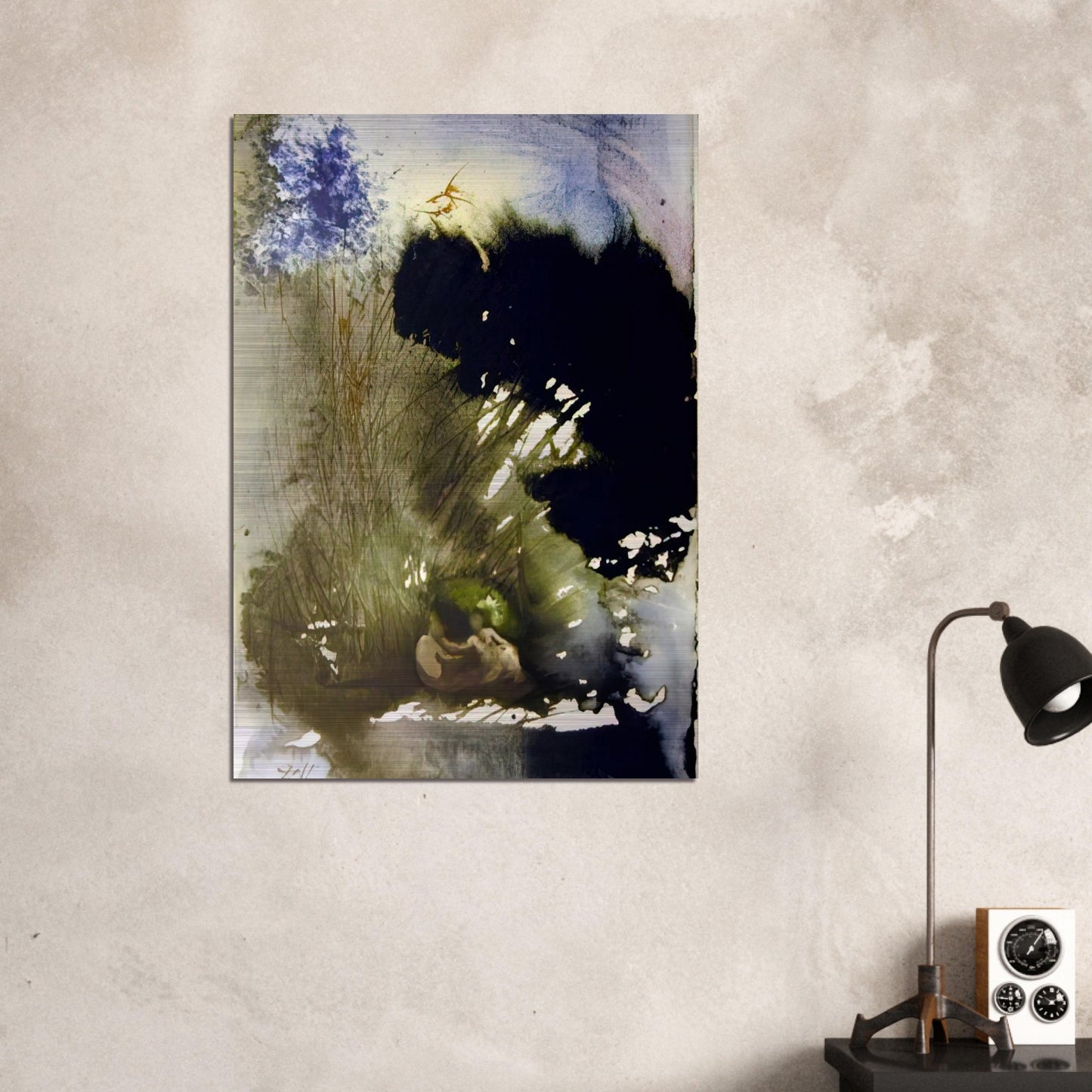 VIR ET MULIER IN PARADISO VOLUPTATIS 1967 - Salvador Dali Brushed Aluminum Print - 70x100 cm / 28x40 inches | Salvador Dali Aluminum Print | Salvador Dali Prints