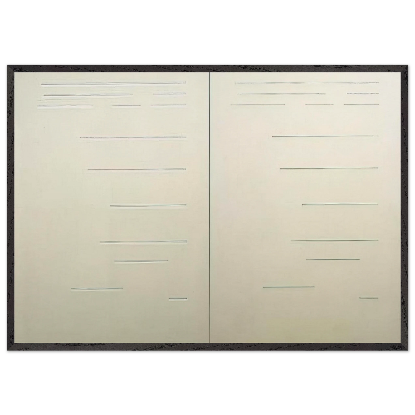 Second Spread - 1966 - Mark Lancaster 70x100 cm / 28x40 inches Framed Art Print – Black Wooden Frame