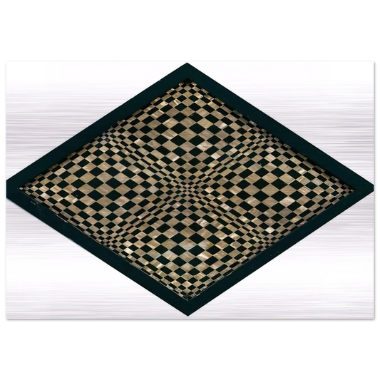 Oggetto ottico dynamico - Op Art - Dadamaino Brushed Aluminum Print - 70x100 cm / 28x40 inches | Dadamaino Aluminum Print | Dadamaino Prints