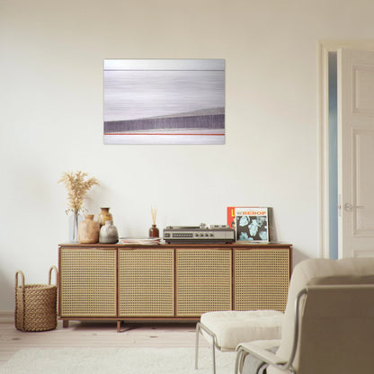 La linea rossa - 1966 - Bice Lazzari Brushed Aluminum Print - 70x100 cm / 28x40 inches | Bice Lazzari Aluminum Print | Bice Lazzari Prints