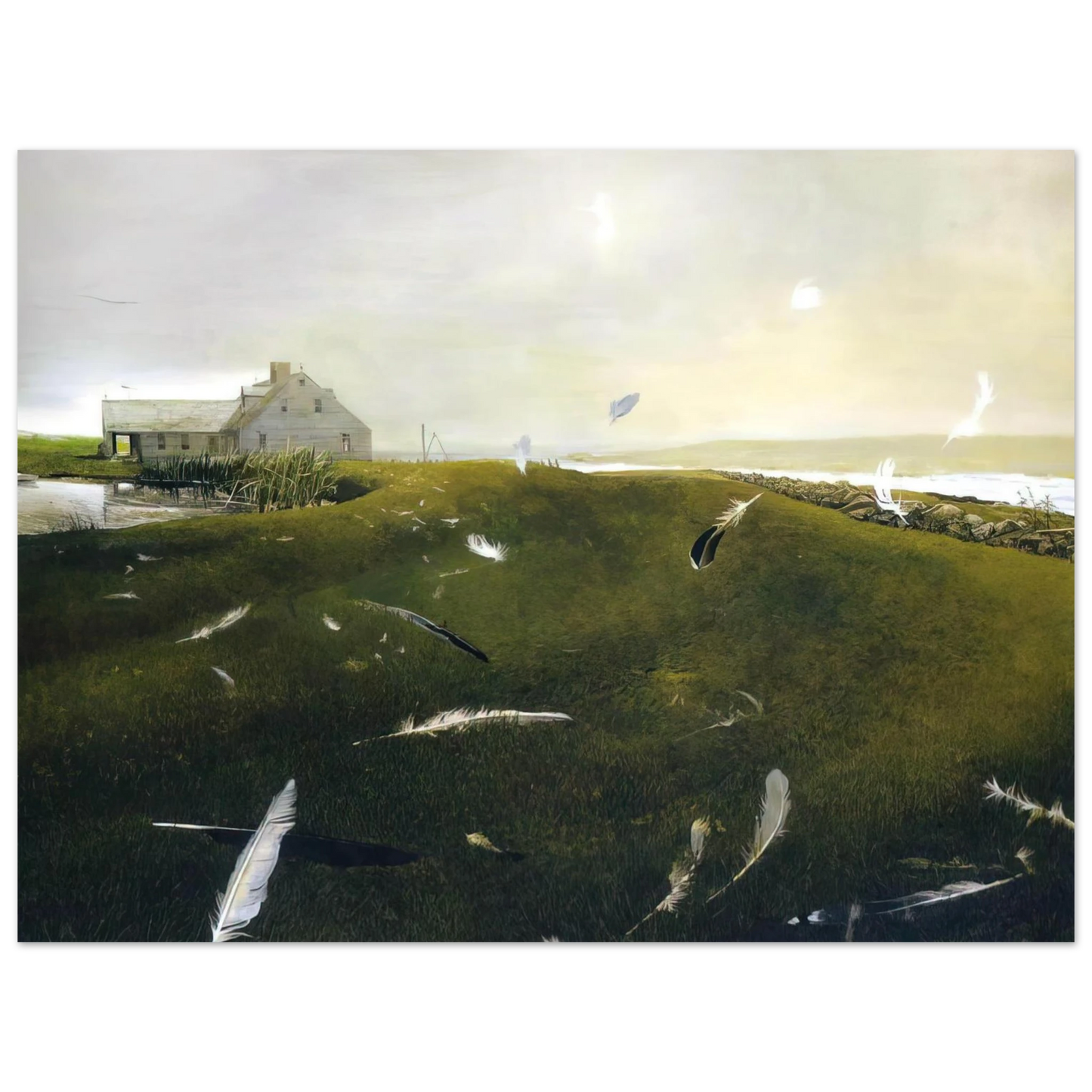 Andrew Wyeth - AIRBORNE Wall Art - 21x29.7 cm / 8x12" - Fine Art Poster-canvas - -