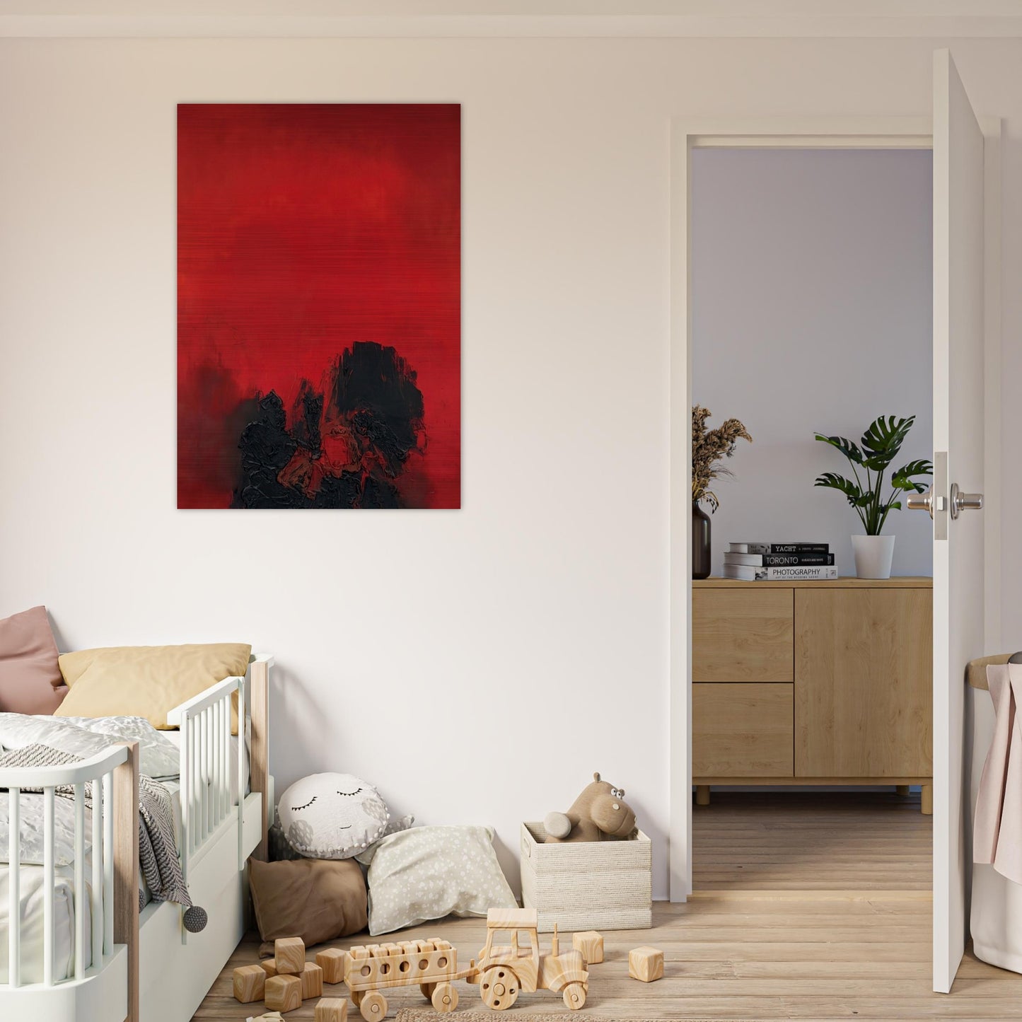 UNTITLED 1961 - Luis Feito Brushed Aluminum Print - 70x100 cm / 28x40 inches | Luis Feito Aluminum Print | Luis Feito Prints