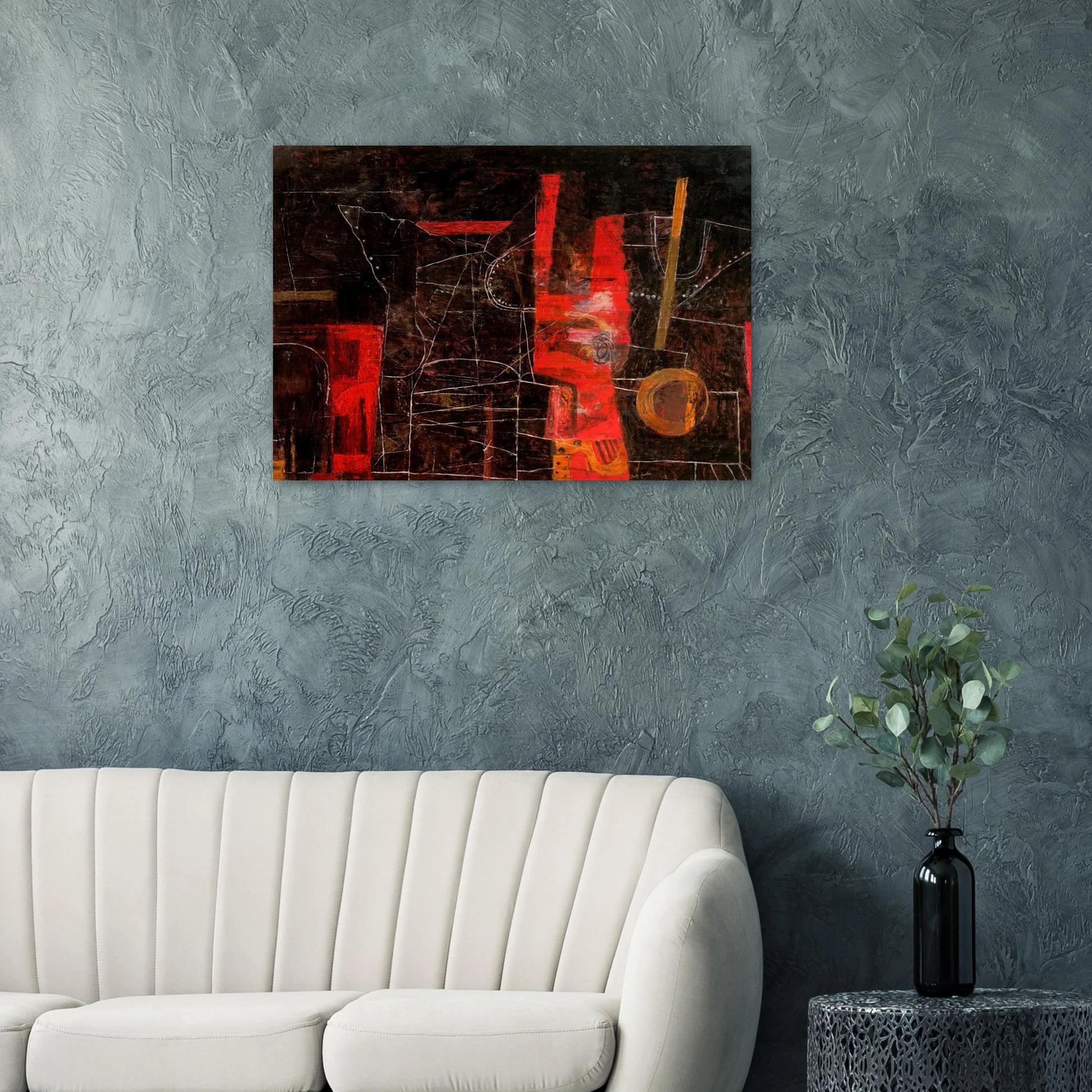 THE TORMENTORS 1948 - Philip Guston Brushed Aluminum Print - 70x100 cm / 28x40 inches | Philip Guston Aluminum Print | Philip Guston Prints