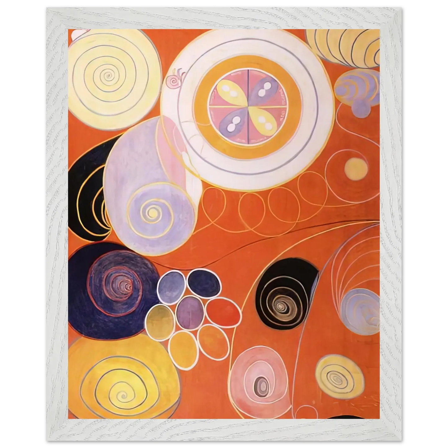 Hilma af Klint - THEY TENS MAINSTAY IV 1907 Wall art - A1 (59.4 x 84.1  cm) - Premium Wooden Framed Poster With Fine Art Paper - Wood frame