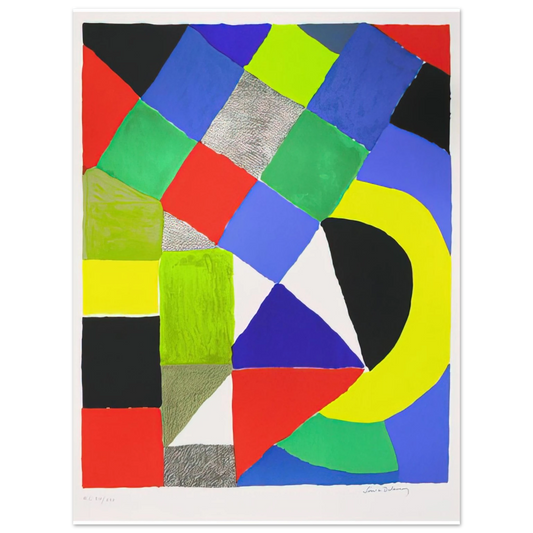 Sonia Delaunay - SQUARES  75x100 cm / 30x40inches Fine Art Poster