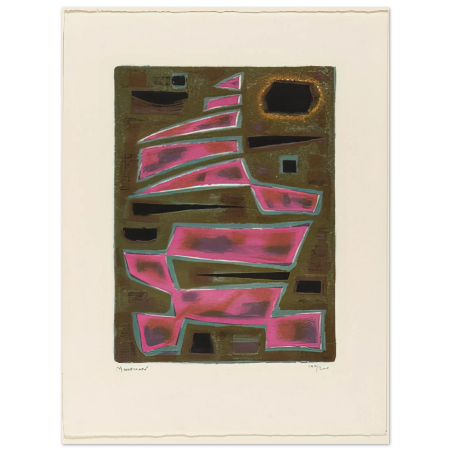 Alfred Manessier - Twilight - 1950  75x100 cm / 30x40inches Fine Art Poster