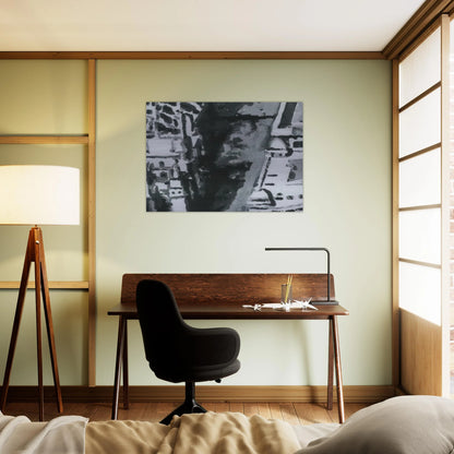TOWNSCAPE M7 1968 - Gerhard Richter Brushed Aluminum Print - 70x100 cm / 28x40 inches | Gerhard Richter Aluminum Print | Gerhard Richter Prints