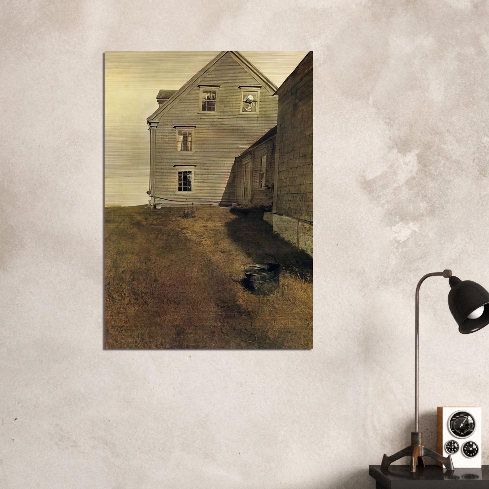 WEATHERSIDE - Andrew Wyeth Brushed Aluminum Print - 70x100 cm / 28x40 inches | Andrew Wyeth Aluminum Print | Andrew Wyeth Prints