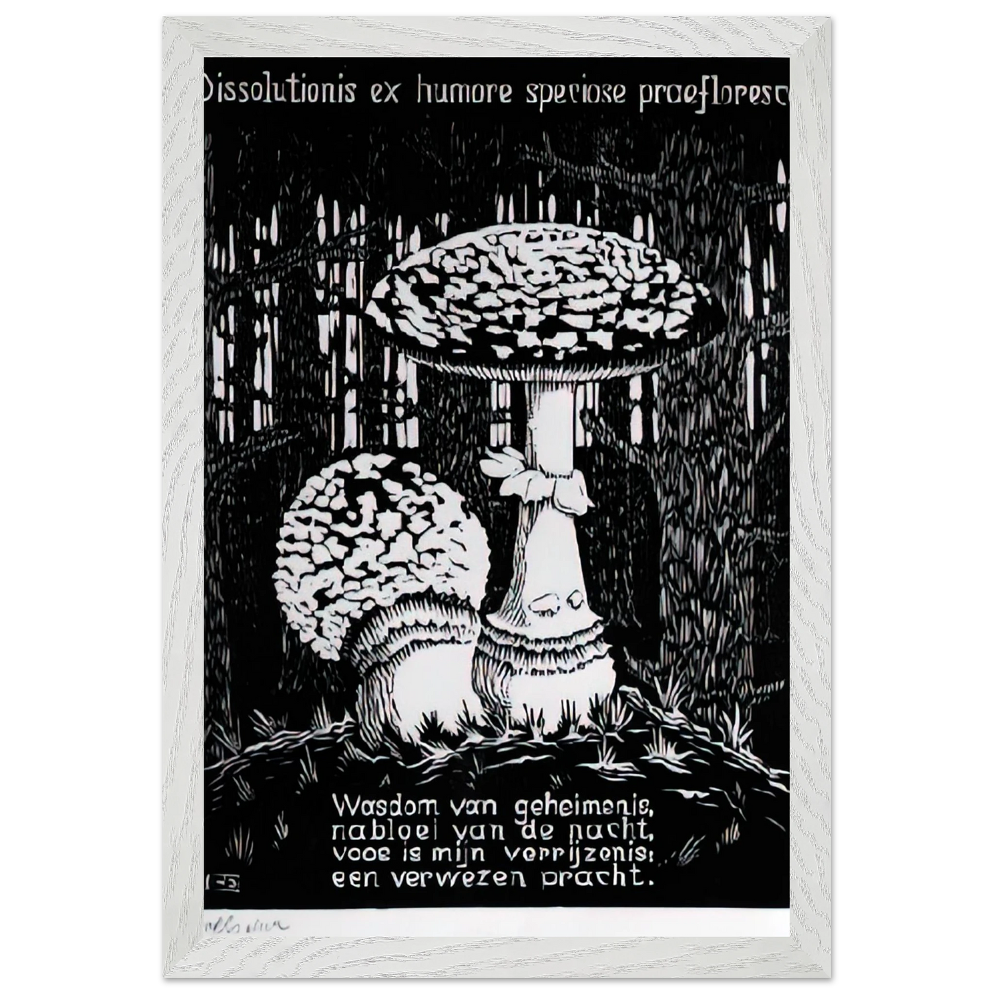MC Escher - EMBLEMATA TOADSTOOL Wall Art - 60x80 cm / 24x32 inches - Fine Art Poster-canvas - -