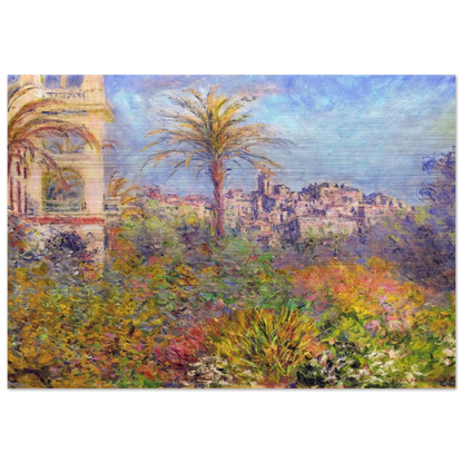 Villas at Bordighera 03 - claude monet Brushed Aluminum Print - 70x100 cm / 28x40 inches | claude monet Aluminum Print | claude monet Prints